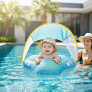 Παιδικό φουσκωτό σωσίβιο με κάθισμα & σκέπαστρο – 155008