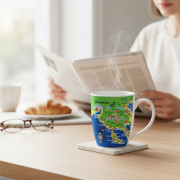 Σετ κεραμική κούπα Souvenir – 12pcs – Greece – Chalkidiki – 224189