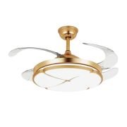 Ανεμιστήρας οροφής & φωτιστικό – DS-6604 – 96W – 431620 – Gold