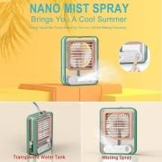 Επαναφορτιζόμενος mini ανεμιστήρας & υγραντήρας – 903487 – Green