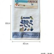 Πετσέτα ποτηρόπανο Souvenir με κέντημα – Σετ 12pcs – Chalkidiki – 416310