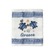 Πετσέτα ποτηρόπανο Souvenir με κέντημα – Σετ 12pcs – Greece – 416433