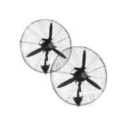 Επιτοίχιοι ανεμιστήρες με τηλεχειριστήριο σε σετ 2 τεμαχίων – 130W – 65cm – 676005