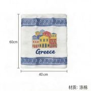 Πετσέτα ποτηρόπανο Souvenir με κέντημα – Σετ 12pcs – Greece – 416457