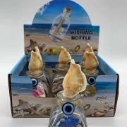Διακοσμητικό Souvenir – Μπουκαλάκι με κοχύλια – 6pcs – 251759