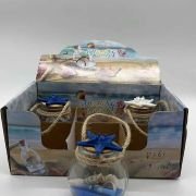 Διακοσμητικό Souvenir – Μπουκαλάκι με κοχύλια – Σετ 6 τεμάχια – 251704