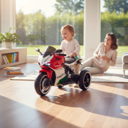 Παιδικό ηλεκτροκίνητο τρίκυκλο scooter – YH-028 – 101150 – Red/Green