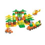 Σετ κατασκευών DIY με τουβλάκια – Forest Animals – 93pcs – JX6755 – 233047