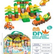 Σετ κατασκευών DIY με τουβλάκια – Forest Animals – 93pcs – JX6755 – 233047