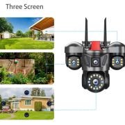Κάμερα ασφαλείας IP τριπλή – Security Camera – Q83 – 020362