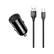Φορτιστής αναπτήρα αυτοκινήτου Quick Charger με καλώδιο φόρτισης TypeC – C-826T – AWEI – 099691
