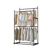 Μεταλλική κρεμάστρα δαπέδου διπλή – 100cm – 8677Y-N – Black – 421519